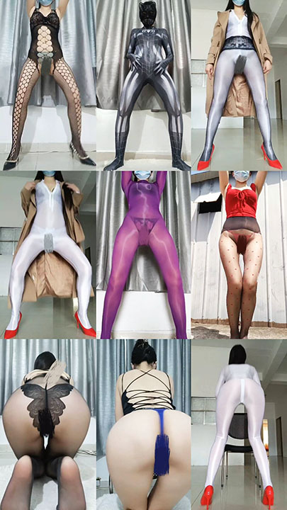 快手|猜不透人心 风骚妹子亮油丝袜顶B胯 10V/0.9G