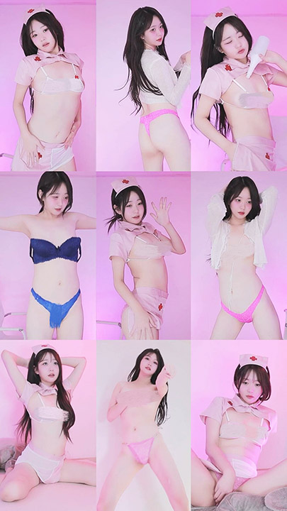 韩国主播 gom8212 高颜美女粉色护士装角色扮演热舞 19V/1.9G*