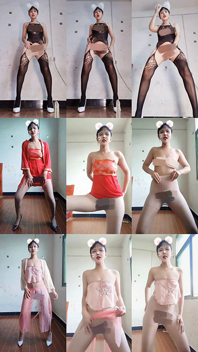 快手|张丽 新番定制私拍换装动感G舞 4V/1.86G*