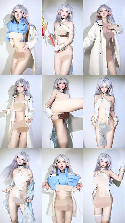 TT|希尔薇 超高颜值萝莉顶级COS1月最新芙莉莲极品G舞 10V/0.3G