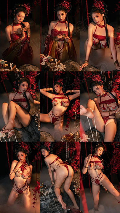 顶级颜值 奈汐酱 1月最新古风流丹超大尺度私房视图 1V+85P/3.09G